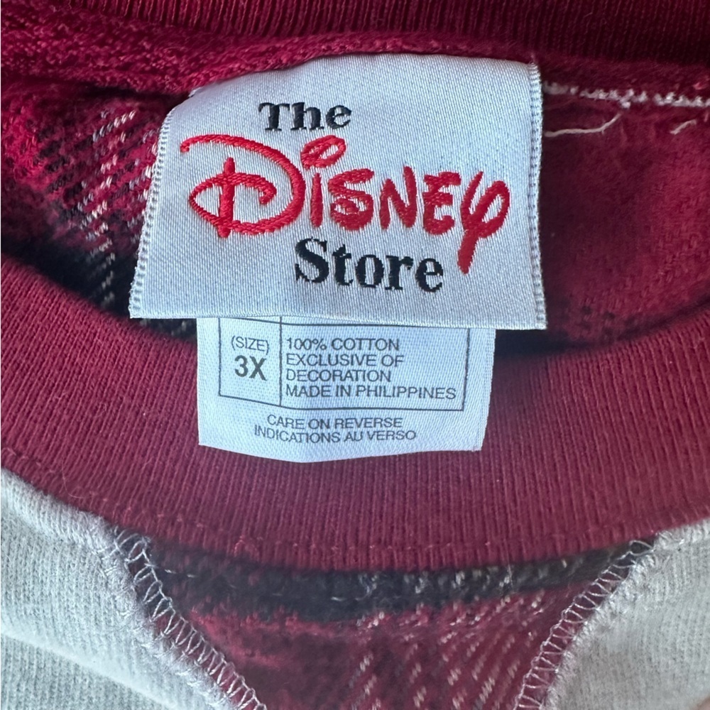 VTG The Disney Store Mickey Skiing Tee 100% Cotton 3X - Picture 7 of 7